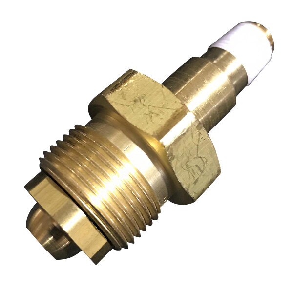 CGA 702 BRASS NUT AND CGA 702 BRASS NIPPLE 5500PSI to 7500PSI FOR CGA 702 UN CYLINDER VALVE
